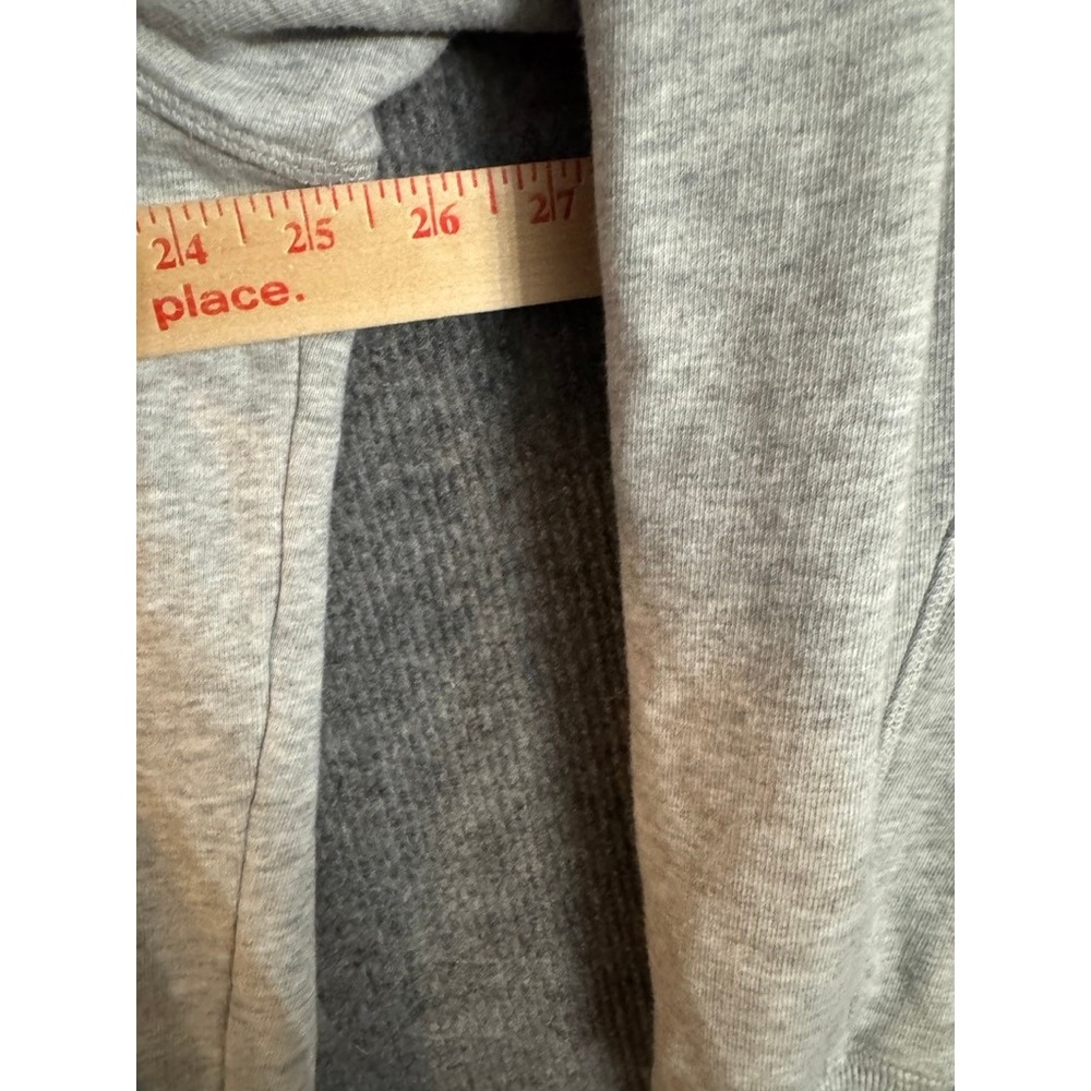 Vineyard Vines Mens Quarter Zip Pullover Heather Gray Cotton Blend Size L - Picture 8 of 9